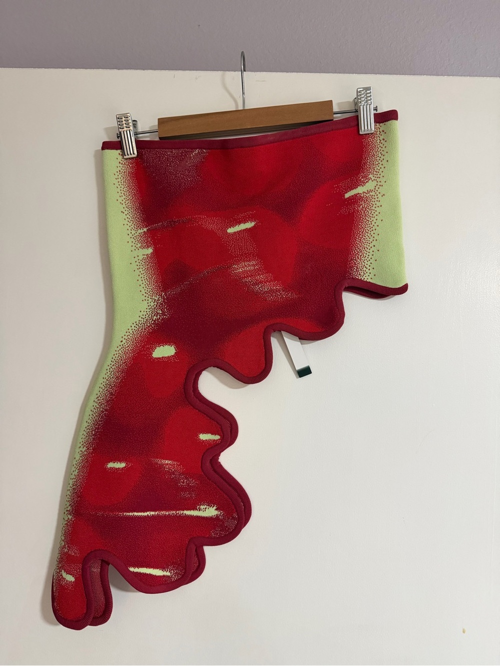 PH5 Pomelo Wavy Bra Top in Cherry Red and Lime